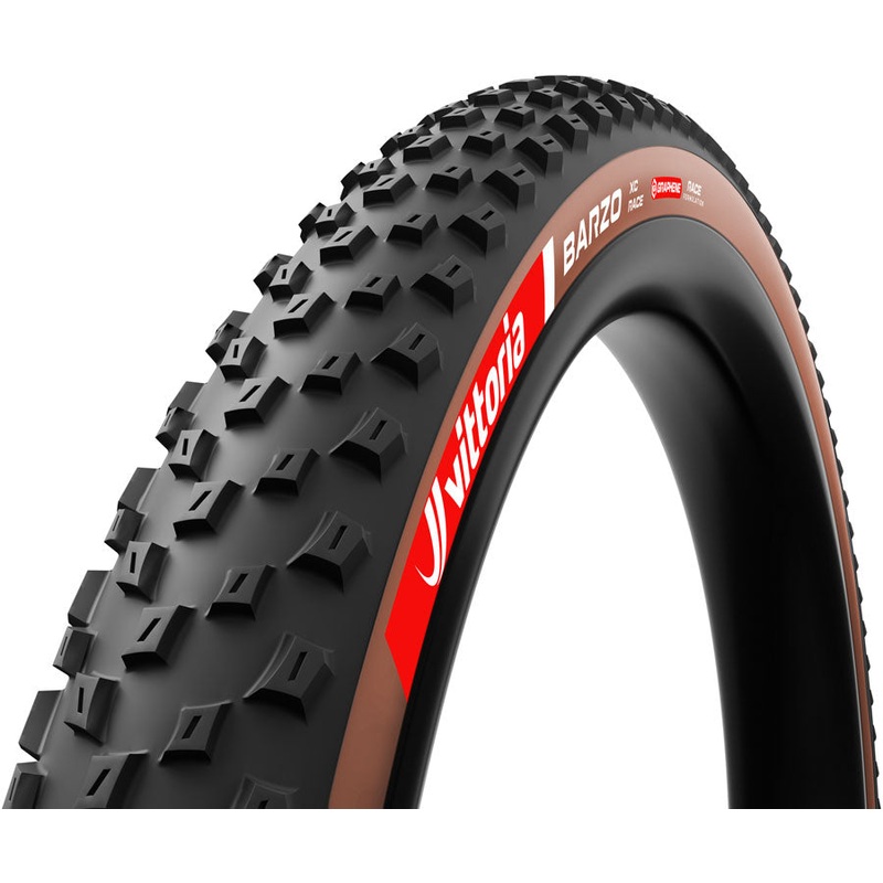 Vittoria Barzo XC Race Tire – 29 x 2.40, Tubeless, Folding, Black/Brown, Race Graphene + Silica