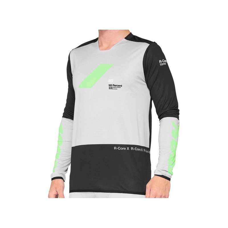 100% R-Core X Long Sleeve DH/Enduro Jersey – Vapor-Black