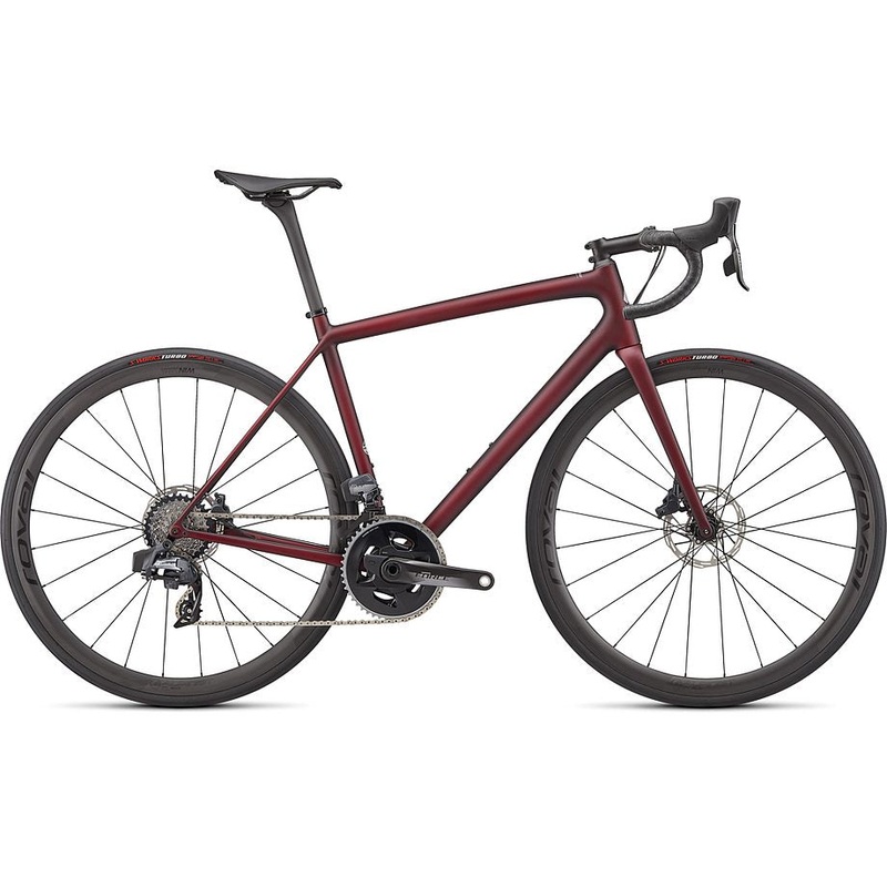 2022 Specialized aethos pro etap bike maroon / black tint edge fade 56