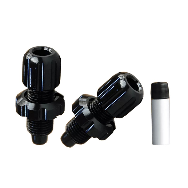 Alligator Weatherproof Brake Lever Adjusters  Durable, M10x32mm Bike Brake Housing Adjusters with Dual Guard Ferrule for Enhanced Performance and Weather Resistance