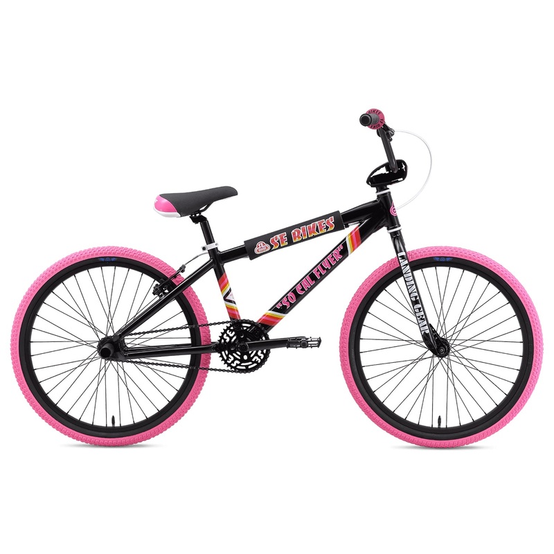 SE Racing So Cal Flyer 24″ BMX Bike-Black/Pink