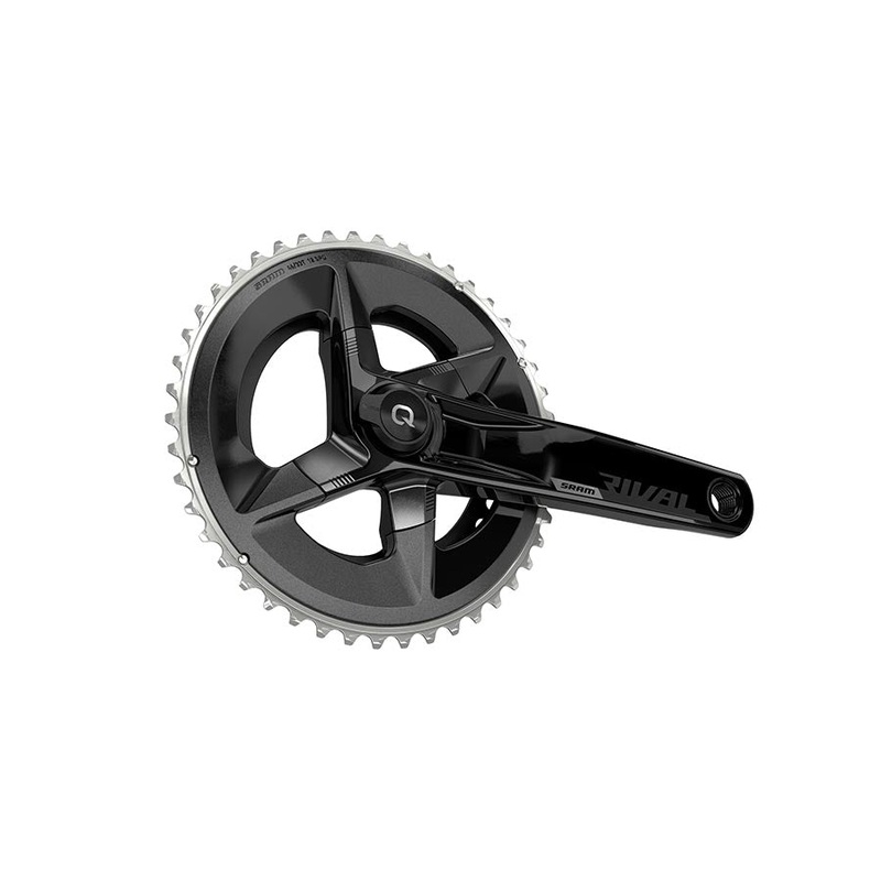 SRAM Rival AXS Crankset Quarq Power Meter – 160mm 12-Speed 48/35t Yaw 107 BCD DUB Spindle Interface BLK D1