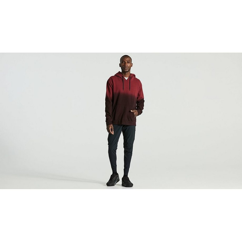Specialized legacy spray pull-over hoodie men maroon l