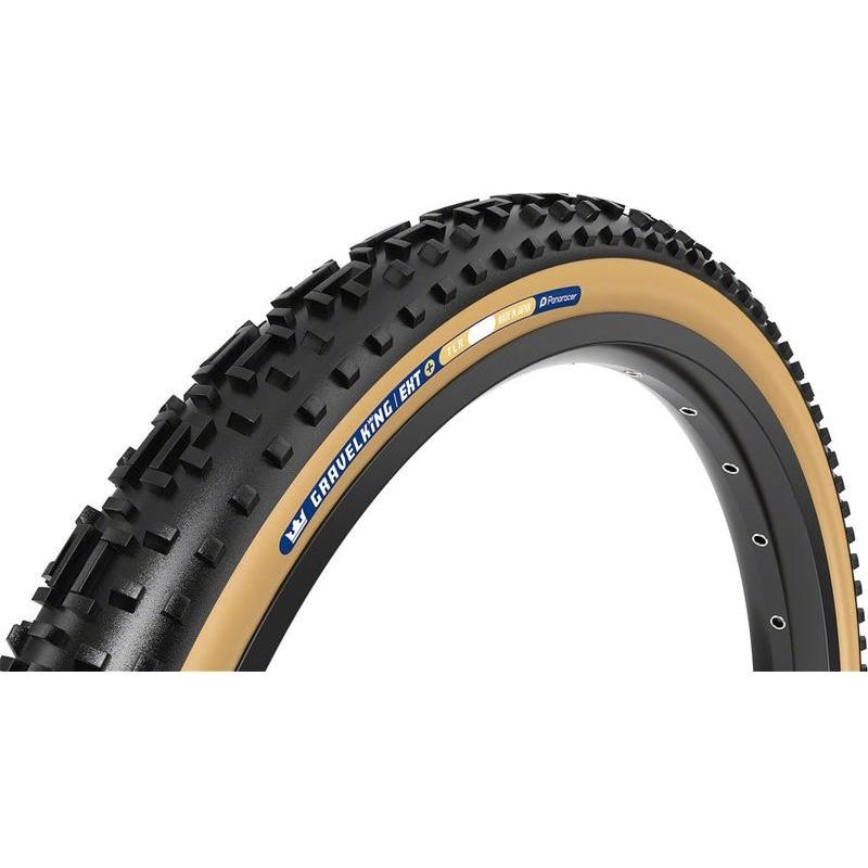 Panaracer GravelKing EXT Plus Tire – 700 x 38 Tubeless Folding Black/Brown