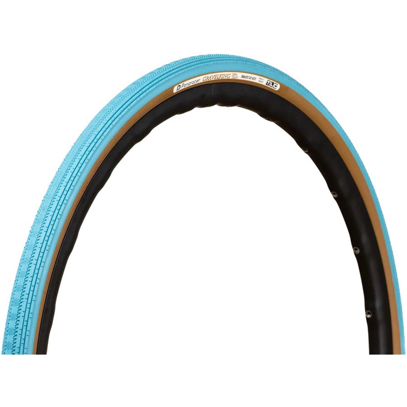 Panaracer GravelKing SS Tire – 700 x 32 Tubeless Folding Turquoise/Brown
