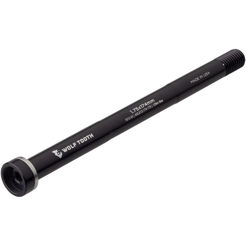 Wolf Tooth Rear Thru Axle – M12 1.75x174mm – Black