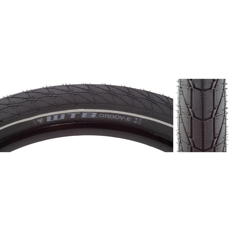 WTB Groov-E Tire 27.5″x2.40 Wire Clincher DNA Comp 60TPI Black