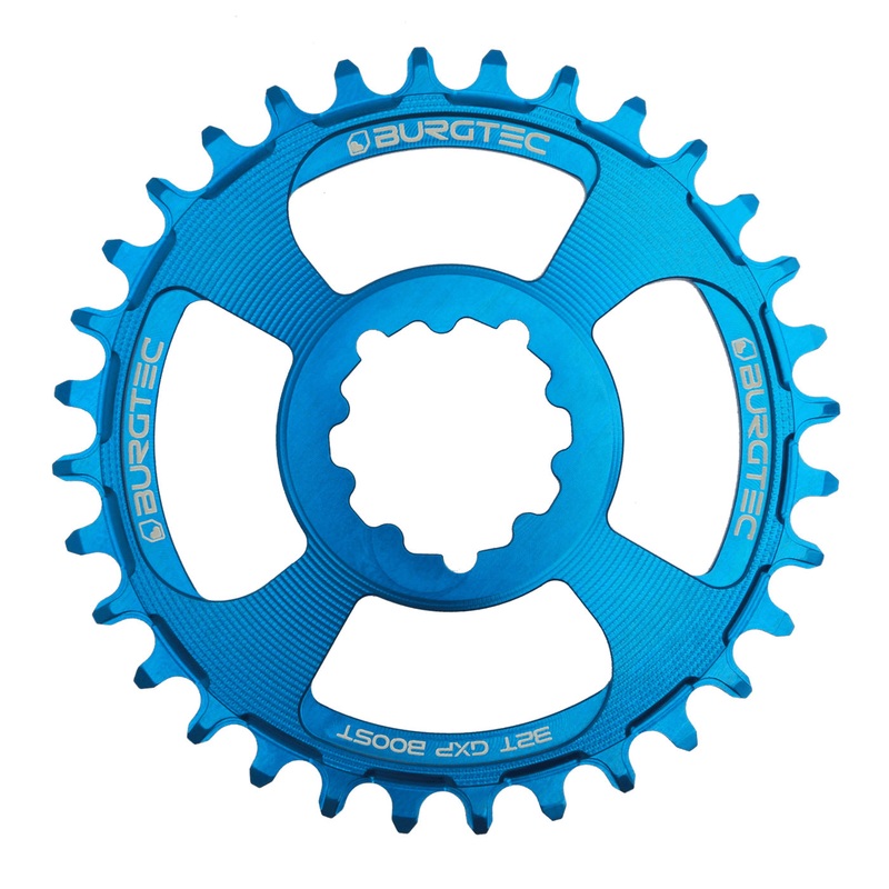 Burgtec GXP Boost 3mm Thick Thin Chainring 32T – Deep Blue
