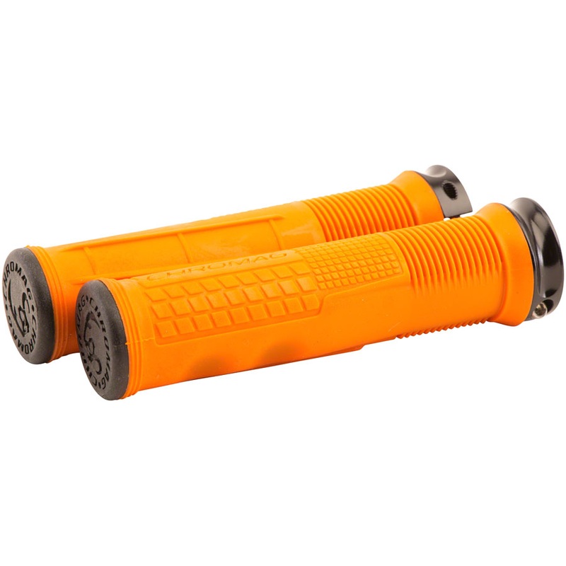 Chromag Format Grips – Orange, Lock-On