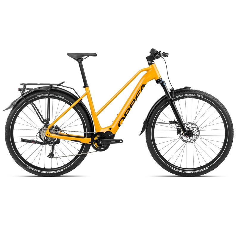 2024 Orbea KEMEN MID SUV 40 28mph Trekking Urban E-Bikes – Small, Mango (Gloss) – Black (Matte)