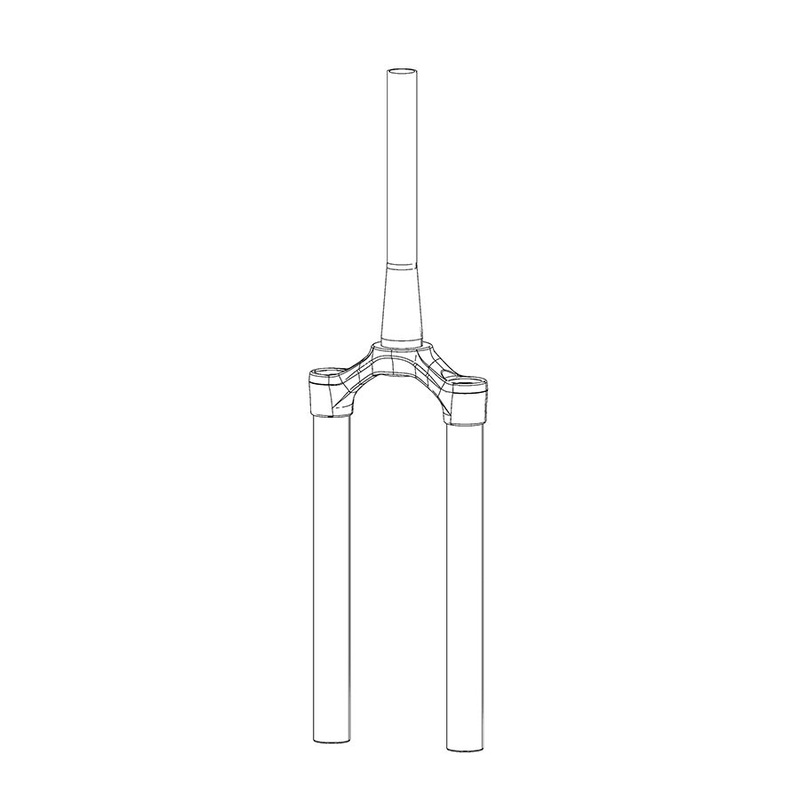 RockShox Fork CSU Assembly – Fits ZEB (A1+) – DebonAir – 27.5/29″ – 44mm Offset – Tapered Steerer – Diffusion Black Crown