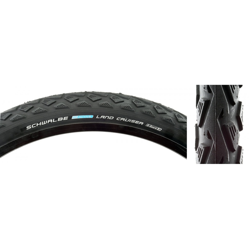 Schwalbe Land Cruiser Active Twin KGuard 26×1.75 Clincher Wire TPI 70 Black/Bsk 11101033
