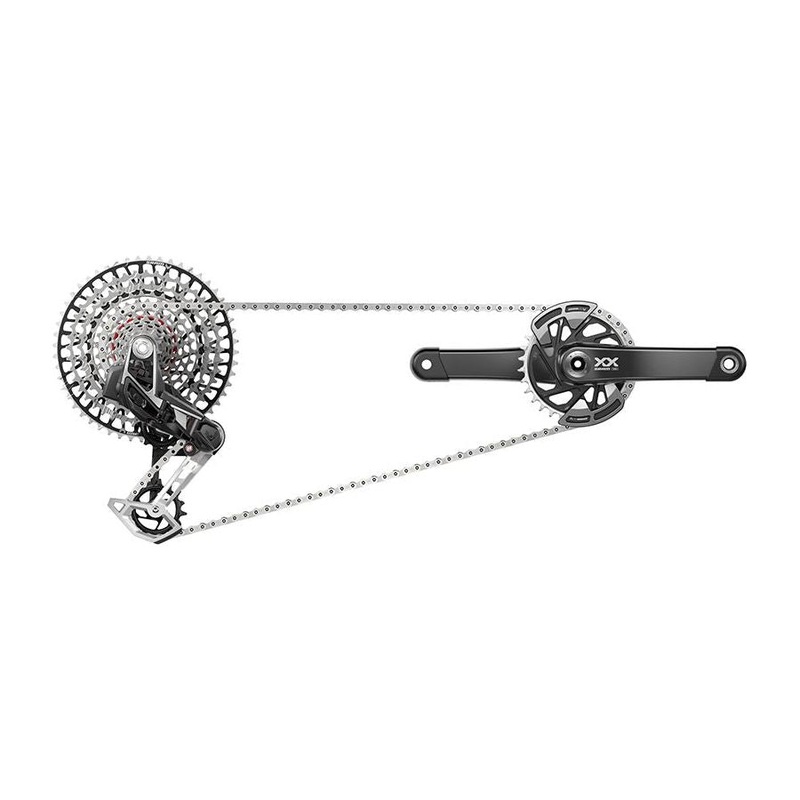 SRAM XX T-Type Groupset – 175mm Crank Arms, 32T Ring, Derailleur, Shifter, 10-52t Cassette