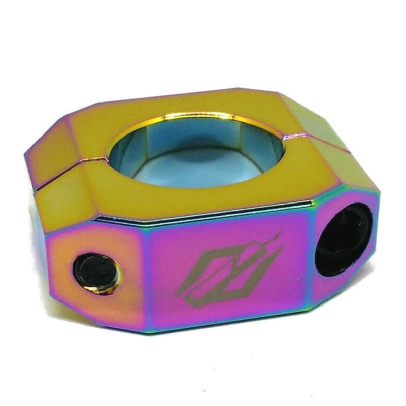 TNT Bicycles Double-Bolt BMX Seat Post Clamp – 25.4mm – 1″ – Jet Fuel
