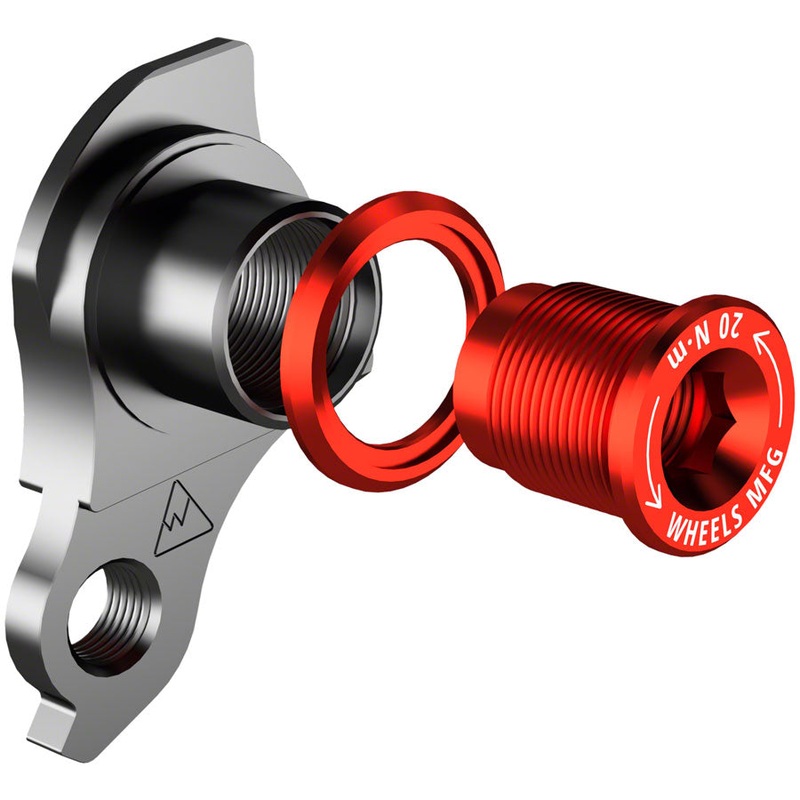 Wheels Manufacturing Universal Derailleur Hanger – 404-1 For Frames designed to accept SRAM UDH BLK/Red