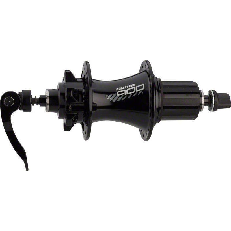 SRAM 900 Rear Hub – QR x 135mm/12 x 142mm, 6-Bolt, HG 11 Road, Black, 32H