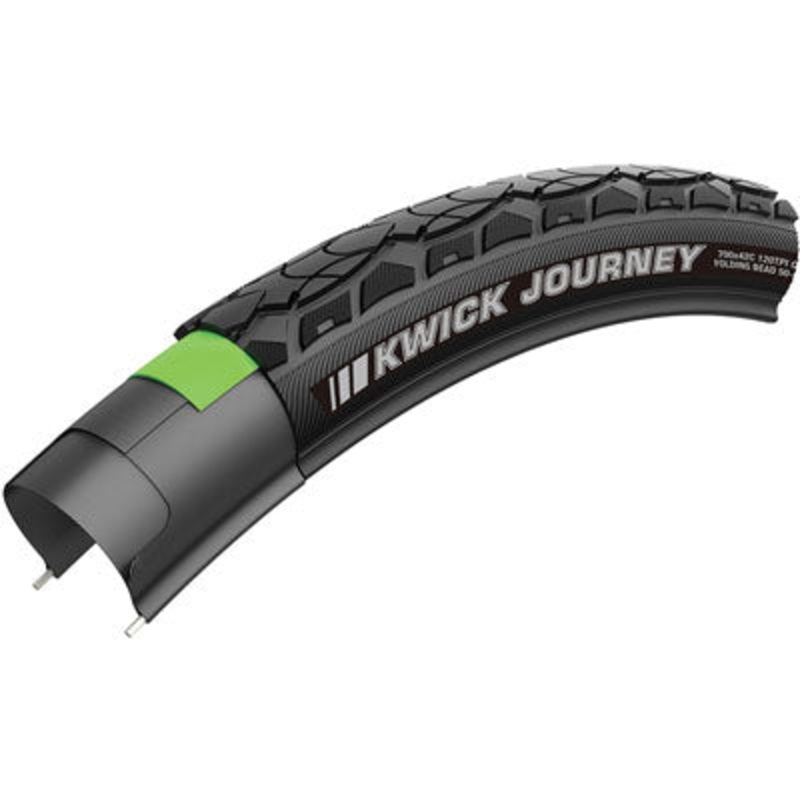 Kenda Kwick Journey 24X1.75 Src Ks 60Tpi Reflective Tape Kwick Journey Sport E-Bike  Tires  24” / 507