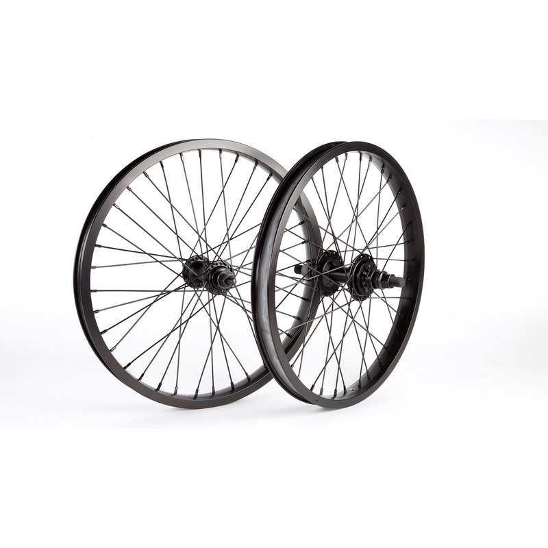 6″ OEM WHEELSET 20 HOLE SINGLE WALL, 3/8 LOOSE FRONT 3/8 SEALED CASSETTE 9T REAR ALL BLACK