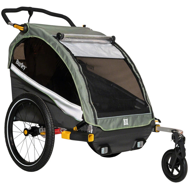 Burley DLite X Child Trailer – Double Sage Green