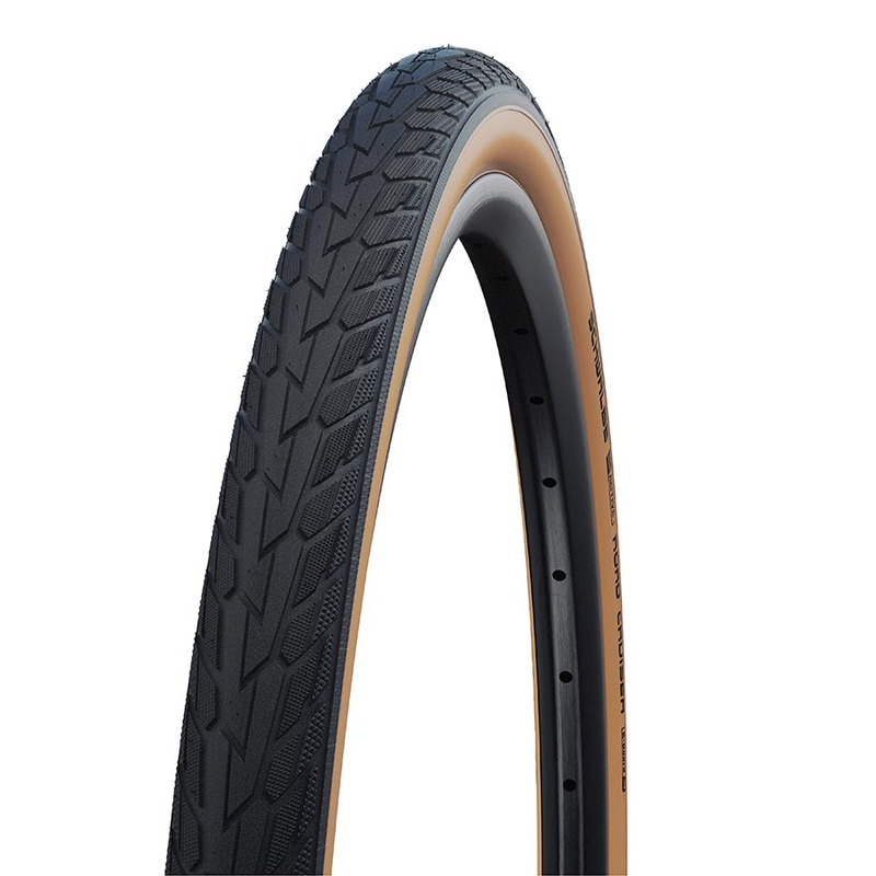 Schwalbe Road Cruiser Mountain Tire 27×1-1/4 Wire GreenCompound K-Guard 50TPI Black