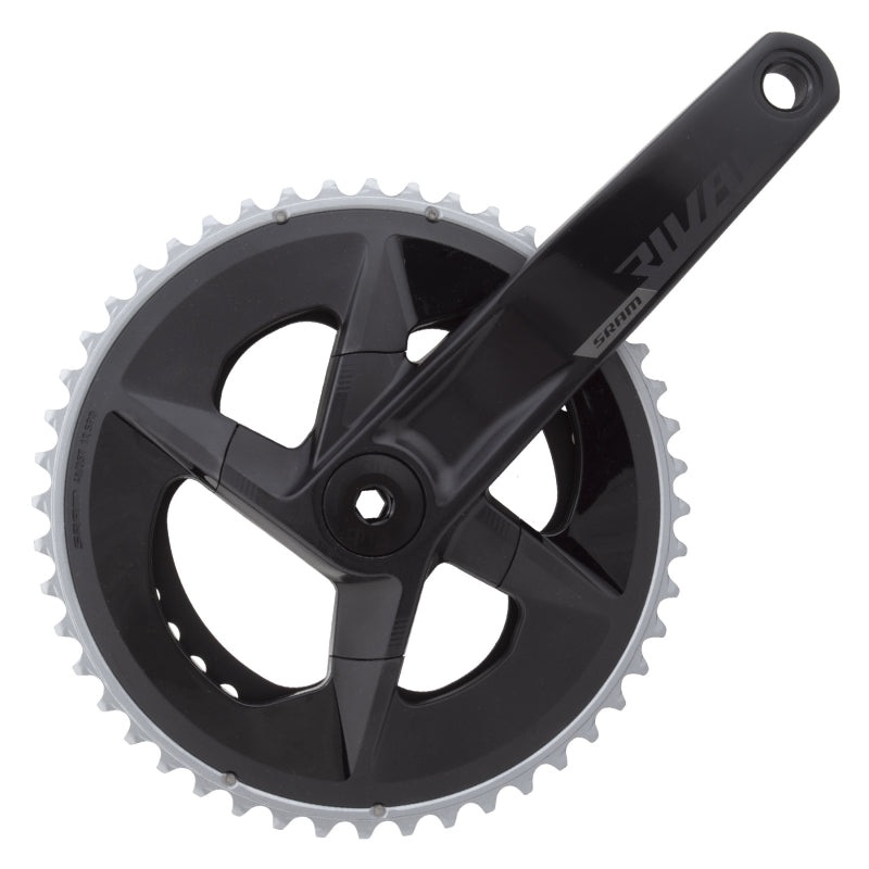 SRAM Rival AXS Crankset – 175mm 12-Speed 48/35t 107 BCD DUB Spindle Interface BLK D1
