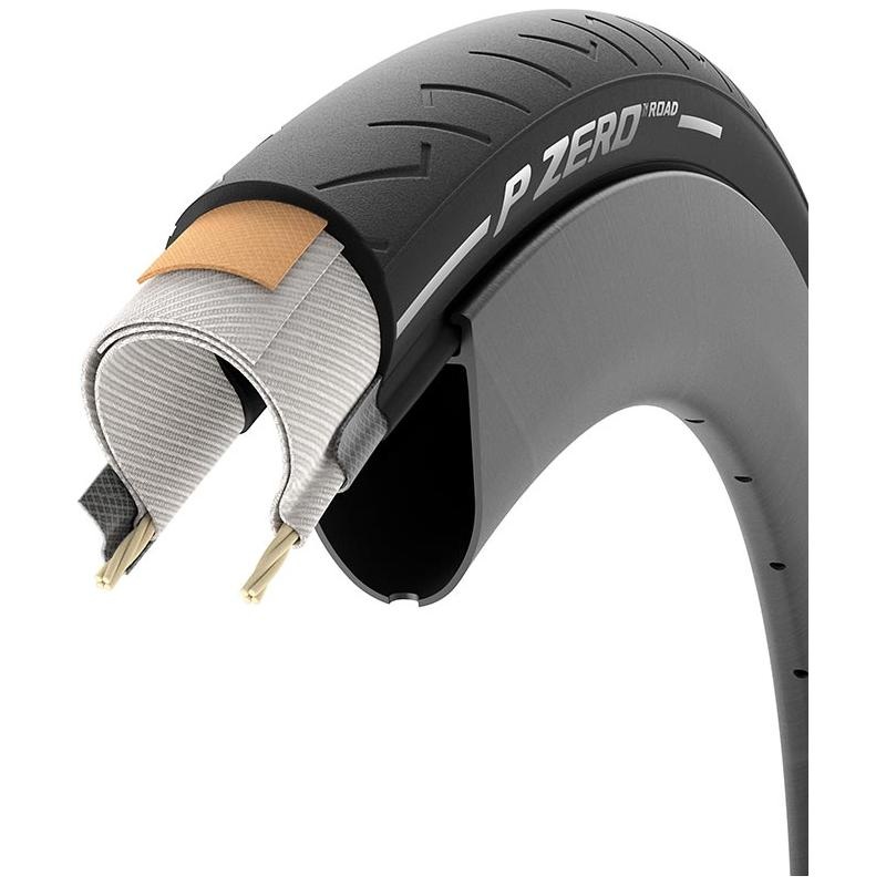 Pirelli PZero Road, Road Tire, 700x26C, Folding, Clincher, EVO, TechBELT, Black
