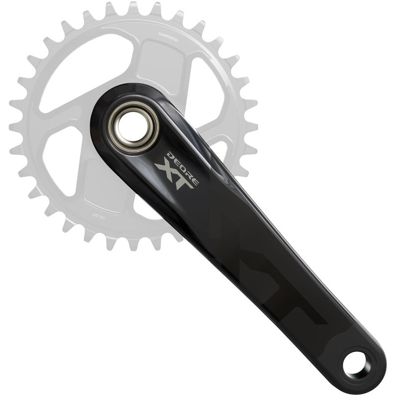 Shimano Deore XT FC-M8200 Crankset – 175mm 1x Direct Mount Hollowtech II Hollow-Forged Crankarms BLK