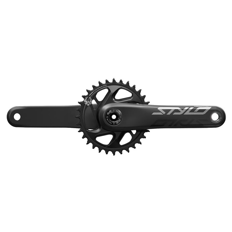 TruVativ STYLO Carbon Eagle Crankset – 170mm, 12-Speed, 34t, Direct Mount, Cannondale Ai, DUB Spindle Interface, Black