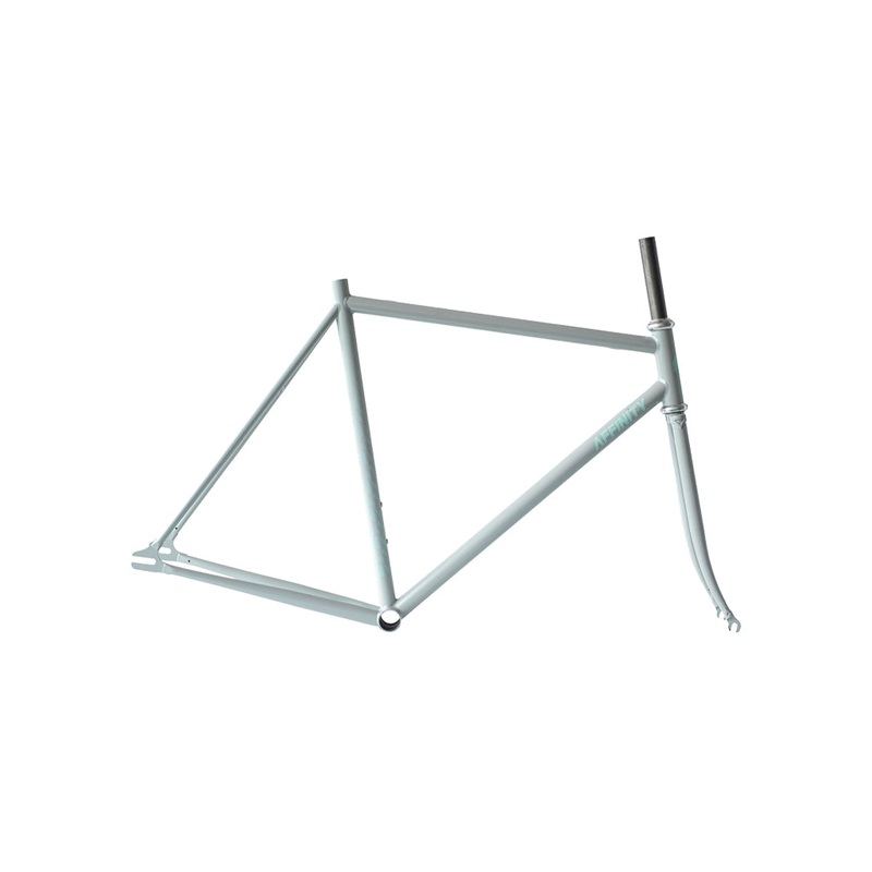 Affinity Metropolitan Track Frameset XS Pearl Gray Glow Sticks