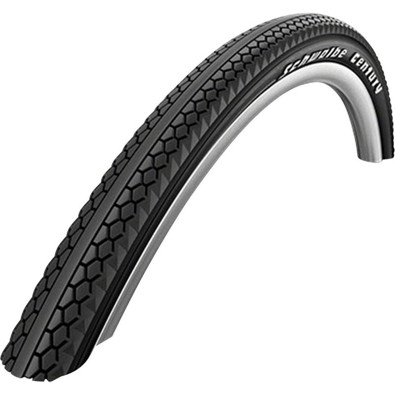 Schwalbe Century Tire – 700 x 50 Clincher Wire Black/Reflective Active SBC K-Guard
