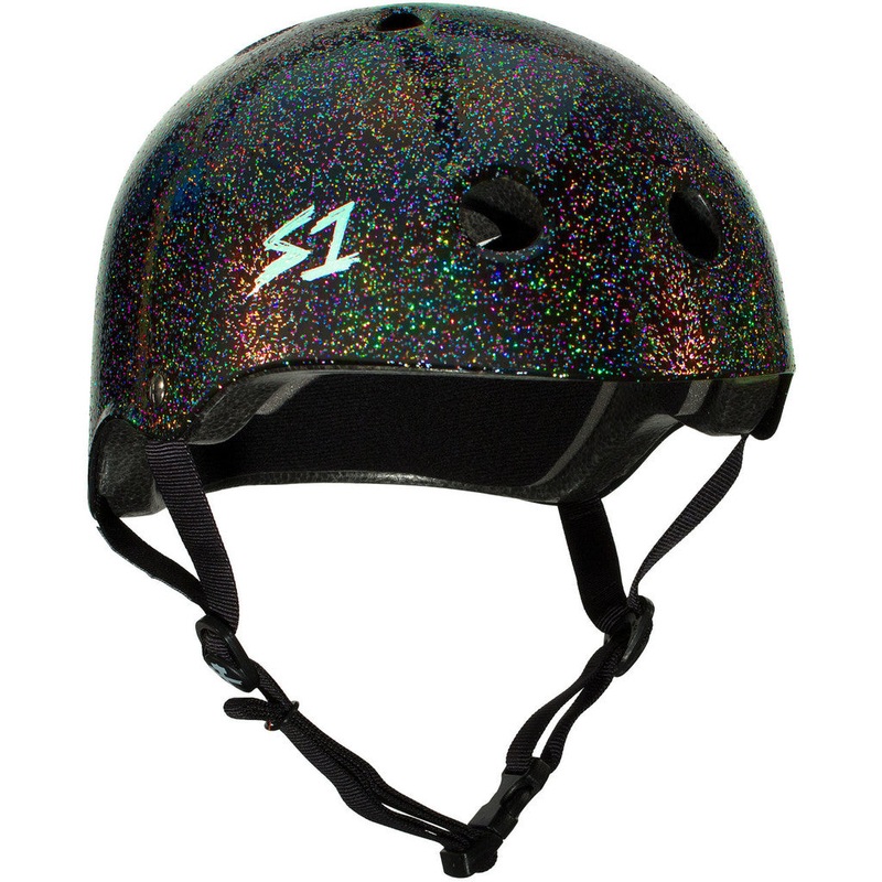 S1 Mini Lifer Helmet – Black Gloss Glitter