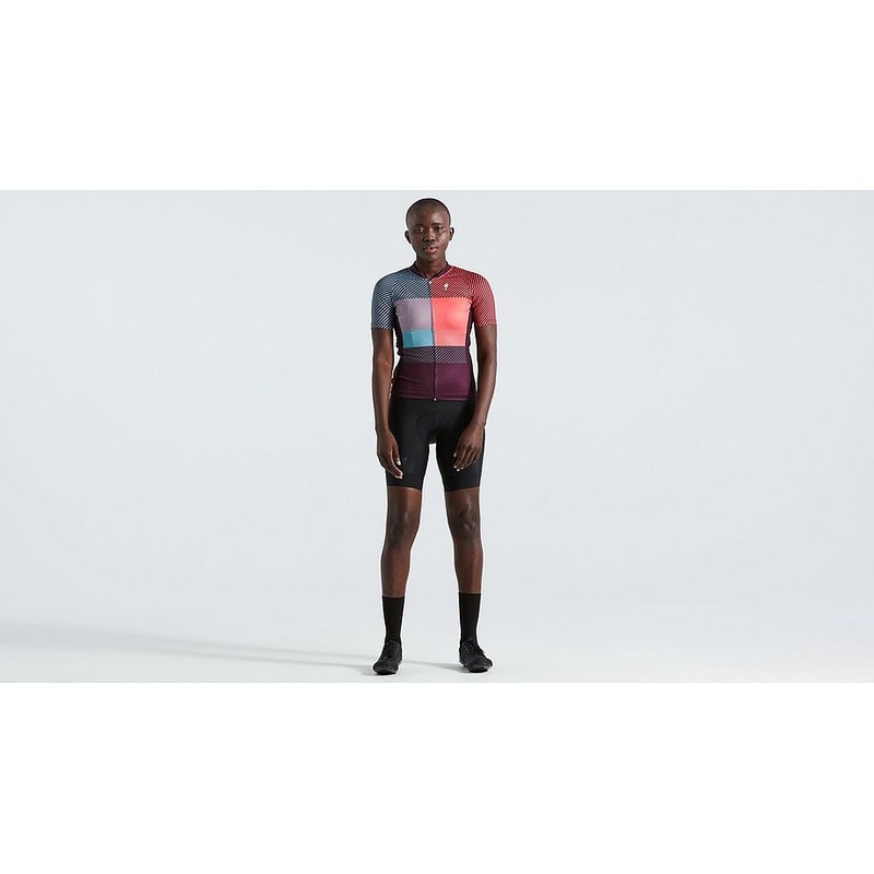 Specialized sl+ logo stripe jersey ss wmn vivid coral xxl
