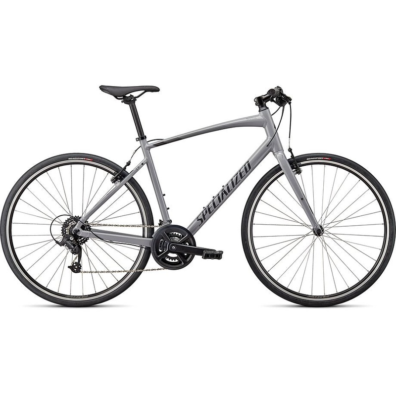 2023 Specialized sirrus 1.0 bike gloss cool grey / smoke / satin black reflective s