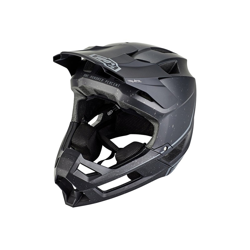 100% Trajecta Full Face Helmet – Black