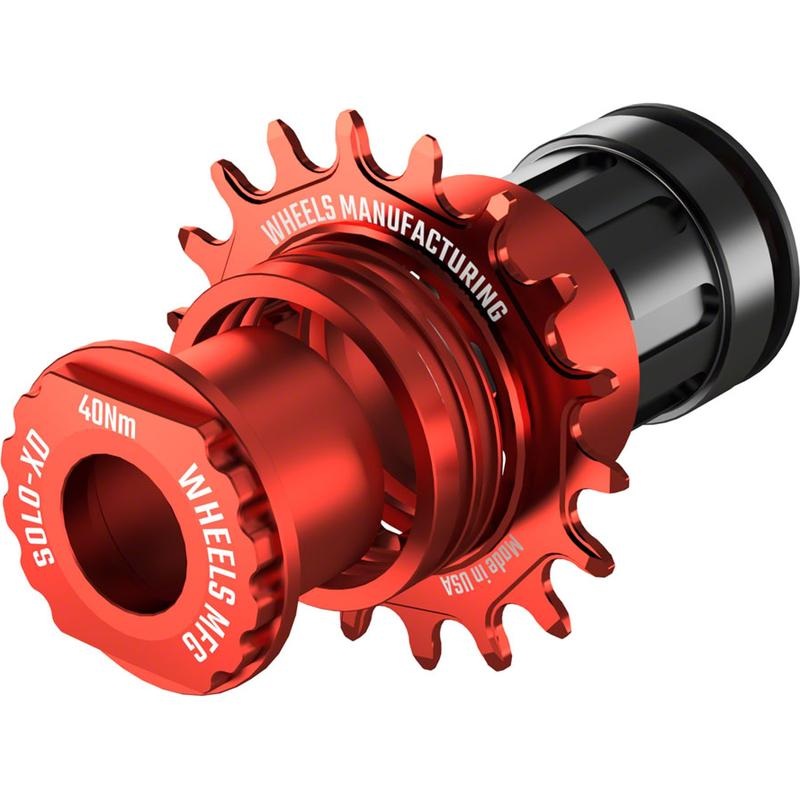 Wheels Manufacturing SOLO-XD XD/XDR Single Speed Conversion Kit – 18t For SRAM XD/XDR Freehub Red