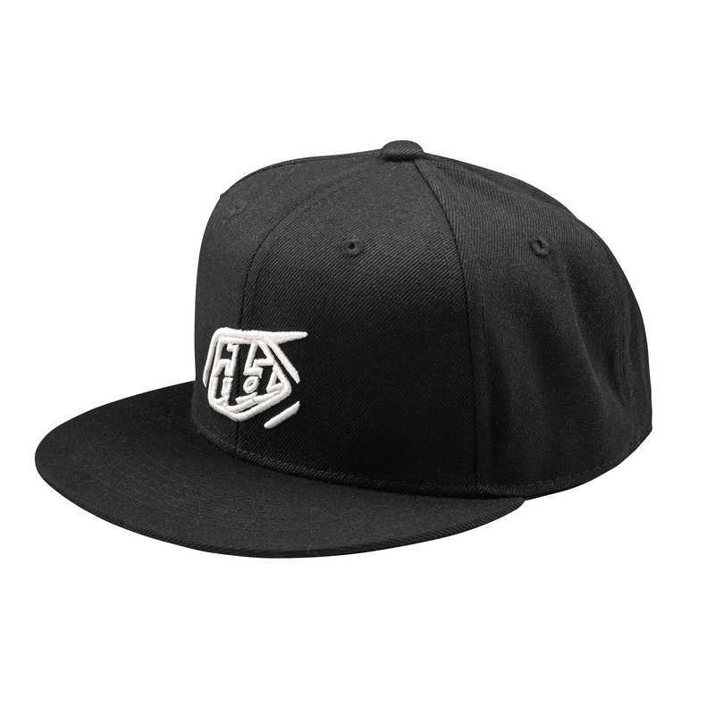 Troy Lee Designs Badge Flat Bill Snapback Hat – Black
