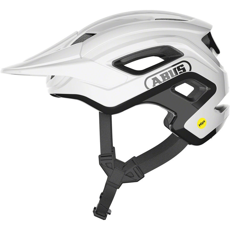 Abus CliffHanger MIPS Helmet – Shiny White, Large