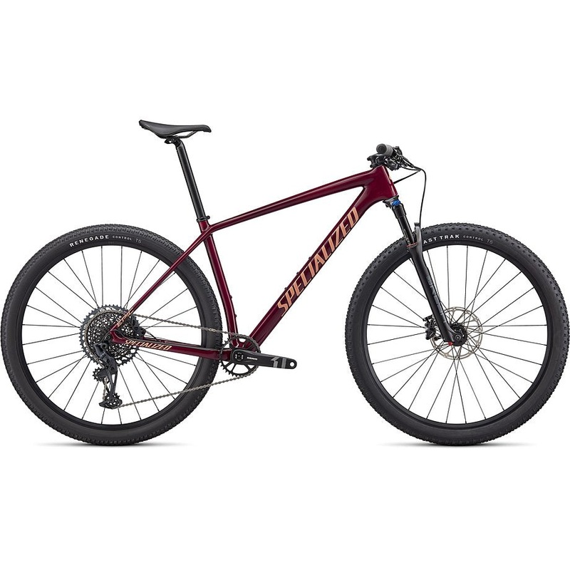 2022 Specialized epic ht comp bike gloss maroon / ice papaya m