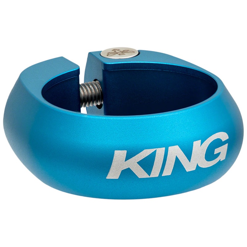 Chris King Seatpost Clamp – 34.9mm Matte Turquoise