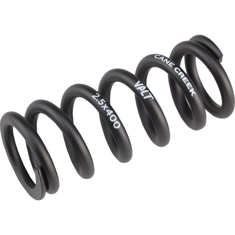 Cane Creek VALT Lightweight Steel Spring for Coil Shock, 2.50″/63mm x 450lbs, Black