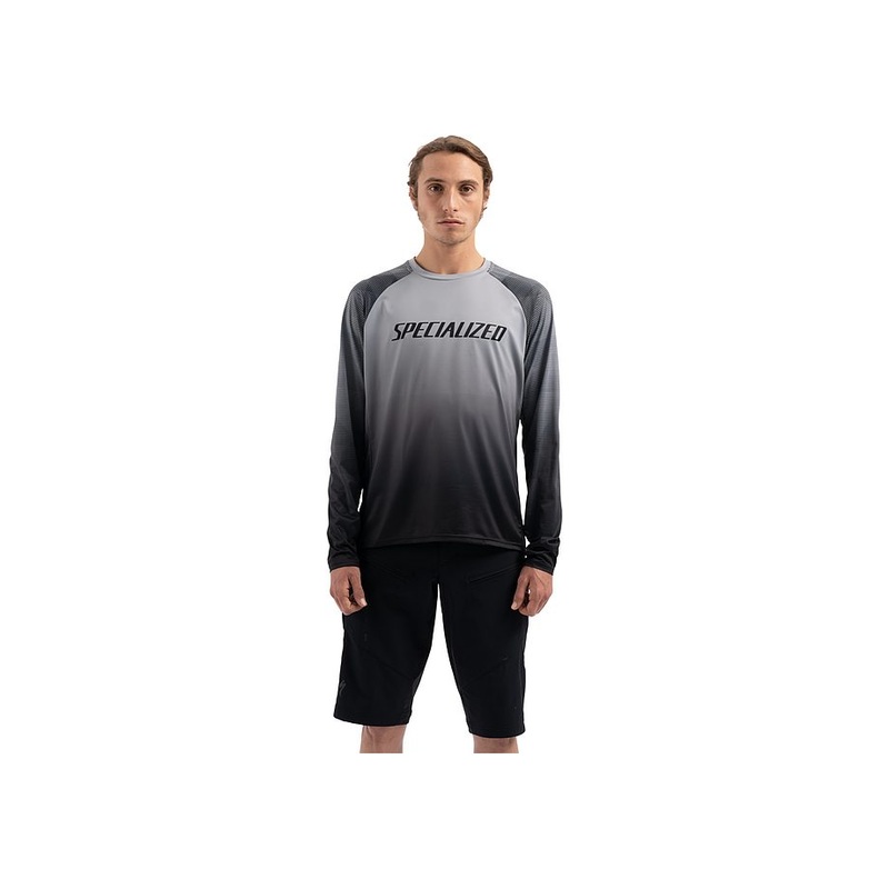 Specialized enduro air jersey ls men black / charcoal refraction xxl