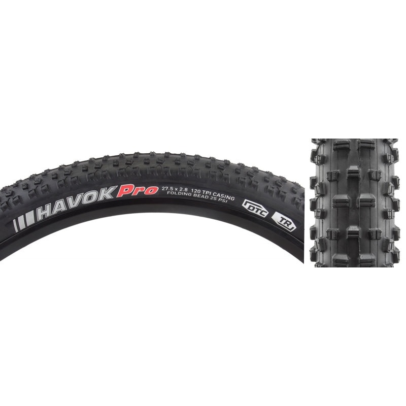 Havok Pro DTC/TR/TLR 27.5×2.8 Tubeless Tire