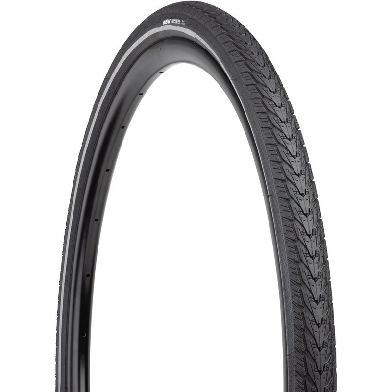 MSW Daily Driver Tire – 700 x 38 BLK Rigid Wire Bead Reflective Sidewall 33tpi