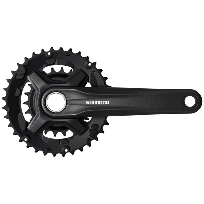 Shimano FC-MT210-2 Crankset – 175mm 9-Speed 36/22t Riveted 48.8mm Chainline BLK