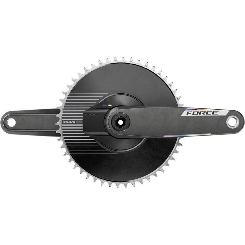 SRAM Force 1 AXS Power Meter Crankset – 165mm 12-Speed 50t Aero PM Chainring 8-Bolt Direct Mount DUB Spindle Carbon E1