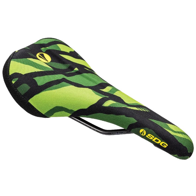 Bike Saddle SDG Bel-Air V3 Terra Firma ,Lux Rails, Robots, Green