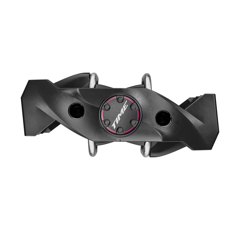 Time MX 6 Pedals – Dual Sided Clipless with Platform Aluminum 9/16″ Black B1