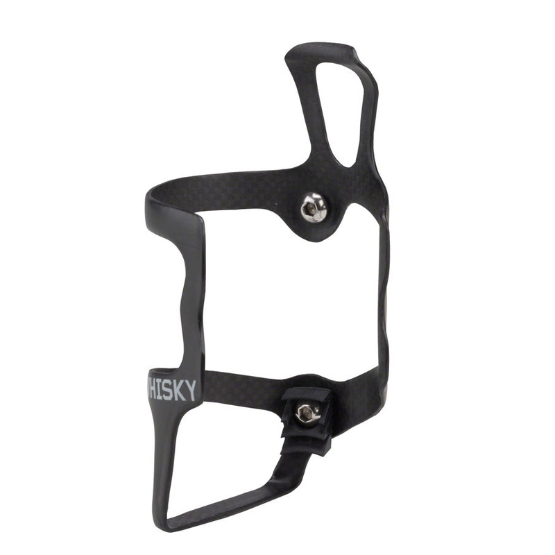 WHISKY No.9 SER Carbon Water Bottle Cage – Right Side Entry, Matte Black