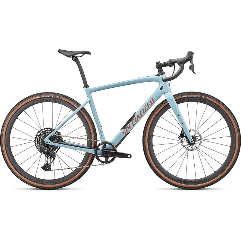 2024 Specialized diverge expert carbon bike gloss arctic blue/sand speckle/terra cotta 58