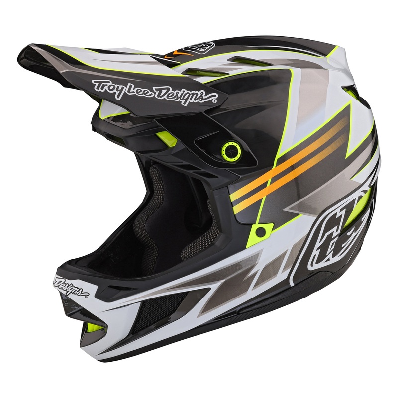 Troy Lee Designs D4 Carbon Full Face Helmet with MIPS – Saber – Gray – 2023